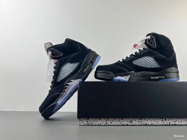 Cheap TBK Jordan Air Metallic Reimagined 5 HF3975-001 Black 0809